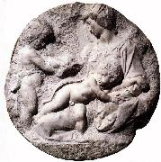 Michelangelo Buonarroti, Madonna and Child with the Infant Baptist